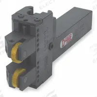 DORIAN Knurling Holder: 1 1/4 in Shank Wd, 5 in Shank Lg, 7 1/2 in Overall Lg, 2 Knurls Required (MPN CNC-125-7-R)