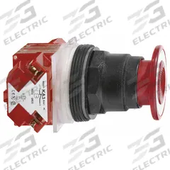 SCHNEIDER Mushroom Head Push Button: Non-Illuminated, Mushroom Head Profile, Non-Metallic, 30 mm (MPN 9001SKR9RH6). Key specifications — Brand: SCHNEIDER; Action: Maintained; Series: 9001SK; Push Button Material Type: Non-Metallic.