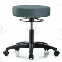 ESD Cleanroom Stool: Vinyl, Ht Range 18 in to 23 in, 17 in Seat Wd, 17 in Seat Dp, 5 Glides, Blue (MPN GRVDHSO-RG-RC-8546). Key specifications — Brand: APPROVED VENDOR; Base Material: Fiberglass; Number of Casters: 0.