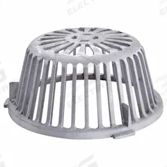 JAY R. SMITH MFG. CO Dome Strainer: 11 1/8 in Overall Dia, 5 1/4 in Overall Ht, Aluminum, Unfinished (MPN 1010AD). Key specifications — Connection Type: Flanged; Finish: Unfinished; Brand: JAY R. SMITH MFG. CO.