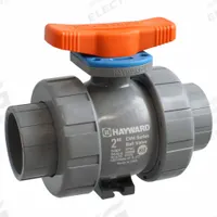 HAYWARD Manual Two-Way Ball Valve: 4 in Pipe Size, True Union - FNPT, 235 psi Max. Pressure (CWP) (MPN CVH1400A0TE0A00). Key specifications — Brand: HAYWARD.