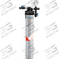 EVERPURE Water Filtration System: 5 micron, 1.7 gpm, FNPT, 24 1/8 in Overall Ht, 7,500 gal (MPN EV977111 -75). Key specifications — Brand: EVERPURE; Reduces: Chloramine; Filter Media: Carbon Block.