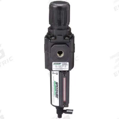 SPEEDAIRE Filter-Regulator: Intermediate Duty Series, 1/4 in NPT, 80 cfm, 40 micron - Speedaire FRL Air Filter/Regulators