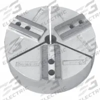 HURON Lathe Jaw: Round, Serrated, Aluminum, For 6 in Chuck, 4 in Ht (MPN AKT6EHFG). Key specifications — Brand: HURON; Mounting Bolt Size: M10.
