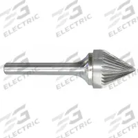 APPROVED VENDOR Carbide Bur: 60° Cone, SJ-1, Single Cut, 1/4" x 3/16" Head, 1/4" Shank (MPN 310-001162). Key specifications — Trade Number: SJ-1; Brand: APPROVED VENDOR.