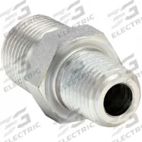 PARKER Metal Pipe Straight: Straight, Steel, 1/4 in x 3/8 in, Male BSPT Threaded x Male NPT Threaded (MPN 1/4 X 3/8 FHF3-S). Key specifications — Brand: PARKER; Maximum Operating Pressure: 6,000 psi; Connector Type: Adapter; (DO NOT SEND) Manufacturer Location: Made in USA; Fitting Pipe Size: 1/4 in x 3/8 in.