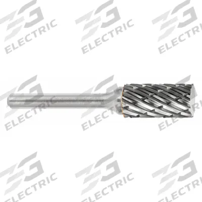SGS PRO Carbide Bur: Cylinder, SA-3, Steel Cut, 3/8" x 3/4" Head - Steel-Cut Cylinder Burs
