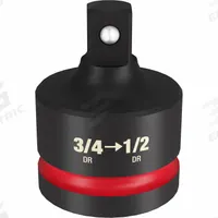 MILWAUKEE IMPACT REDUCER: 3/4 in Input Drive Size, Black Phosphate, 1/2 in Output Drive Size, Square (MPN 49-66-6728). Key specifications — attr1204900: Square; attr1204904: Locking Not Included; attr1204910: MILWAUKEE; attr1204913: Black Phosphate.