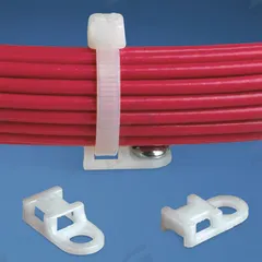 PANDUIT Cable Tie Mount: 0.2 in Slot Wd, 0.07 in Slot Ht, Natural, 0.37 in Wd, 0.19 in Ht, 1,000 PK (MPN TA1S10-M). Key specifications — For Use With: Miniature, Intermediate and Standard Cable Ties; Size: 0.74 in L x 0.37 in W x 0.19 in H; Color: Natural; Screw Mount Hole Size: #10; Brand: PANDUIT.