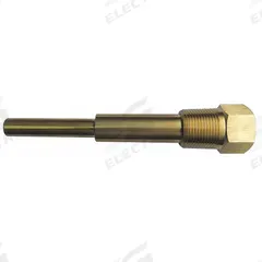 APPROVED VENDOR Threaded Thermowell: Brass, For 6 3/8 in Stem Lg, 4 1/2 in Insertion Lg (MPN 24C471). Key specifications — attr1275131: 150°F at 3170 psi; attr1275136: APPROVED VENDOR; attr1275129: 5,000 psi at 60°F.