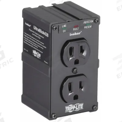 TRIPP LITE Plug Adapter: 2 Outlet - Surge-Protected Outlet Plug Adapters