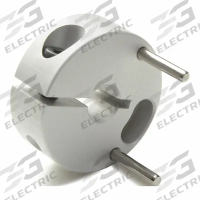 RULAND MANUFACTURING Controlflex Coupling Hub: 1° Angular Misalignment, 0.5 mm Axial Motion - Double Insert Hubs for Round Shafts