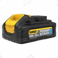 DEWALT Battery: 20V MAX*, 5 Ah, Battery Included, 20V DC (MPN DCBP520G). Key specifications — attr1278107: Oil-Resistant.