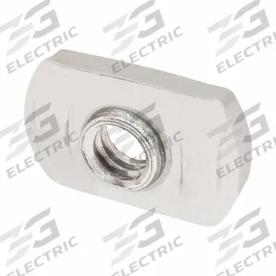 80/20 T-Slot Framing System Fastener: 1/4"-20 Size, 125 1/16 in Thread Lg, 15 Series - Slide-In T-Nuts