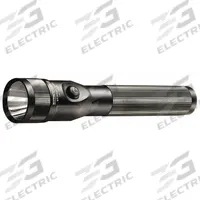 STREAMLIGHT Rechargeable Flashlight: Rechargeable, 425 lm, 3 hr Run Time at Max. Brightness, Black (MPN 75713). Key specifications — Charger Style Included: AC/DC Cords with Two Smart Chargers; Brand: STREAMLIGHT; Battery Requirements - Broad: Includes Rechargeable.