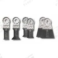 FEIN Oscillating Tool Blade Set: 6 Blades, Straight, Starlock Plus Connection (MPN 35222942080). Key specifications — attr1140173: (1) E-Cut Universal saw blade 1-3/4 in wide; attr1097629: FEIN; attr1097591: Fein (w/ Starlock Mounts).