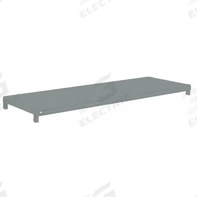 TENNSCO Shelf: 48 in x 18 in, 500 lb Load Capacity, Steel, 22 ga Decking, Gray - Solid Steel Decking Shelf Kits for Boltless Shelving