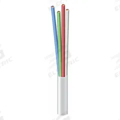 SOUTHWIRE Thermostat Wire: 18 AWG Conductor Size, 4 Conductors, 250 ft Overall Lg, 150 V Volt, CL2 (MPN 553040401)