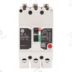 GE Molded Case Circuit Breaker: 15 A Amps, 35kA at 277/480V AC, Fixed, Lug, ABC (MPN TEYH3015B). Key specifications — Series: TEY; Max. AIR Rating: 35kA at 277/480V AC; Instantaneous Trip: Fixed; Terminal Connection: Lug; Phase Connection: ABC.