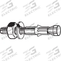 APPROVED VENDOR Wedge Anchor: 6 1/4 in Overall Lg, 3/4 in Dia, 3/4"-10 Thread Size, Steel, 2 PK (MPN U70411.075.0625). Key specifications — Brand: APPROVED VENDOR; Anchor Type: Wedge; Finish Type: Zinc Plated.