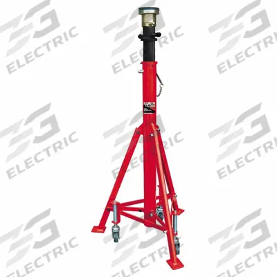 AMERICAN FORGE & FOUNDRY Truck Stand: Screw Adjustment, Triangle, 7.5 ton Load Capacity - Auxiliary Support Stands