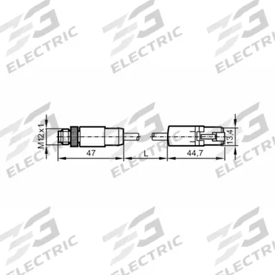 IFM Ethernet Cable: Cat6a, M12 Male Straight x RJ45 Male Straight, 5 m Lg, PVC - M12 Connector to RJ45 Connector Cordsets