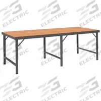 DURHAM MFG Work Table: Adj Ht, Hardboard, 120 in x 30 1/4 in, 2,000 lb Overall Load Capacity (MPN WBF-TH-30120-95). Key specifications — Brand: DURHAM MFG; Unit Type: Not Expandable or Modular.