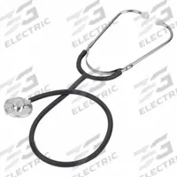MAZZA HEALTHCARE Stethoscope: Stethoscope, Adult, Single, Black, 28 in Overall Lg, Reusable (MPN 81-100-BK). Key specifications — Color: Black; Patient Type: Adult; Brand: MAZZA HEALTHCARE.