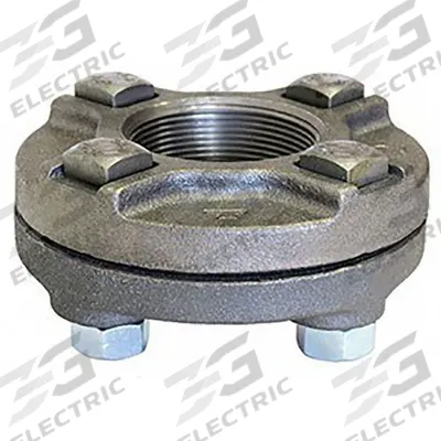 ANVIL Metal Pipe Flange: 4 in, Ductile Iron, Flat Flange - Threaded Steel & Iron Pipe Flanges