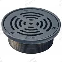 SMITH LIGHT COMMERCIAL Strainer: A, Round, 5 3/4 in Overall Dia, 2 in Overall Ht, Cast Iron, Black (MPN 210-11). Key specifications — Finish: Duco-Coated; Brand: SMITH LIGHT COMMERCIAL; Color Family: Black.