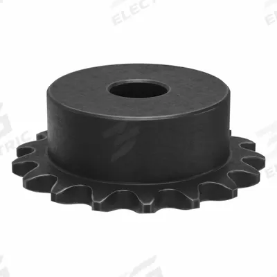 TRITAN Sprocket: One-Sided Hub, For Single Strands, 35, 17 Teeth, 2.041 in Pitch Dia - Size 35 Plain-Bore Roller Chain Sprockets