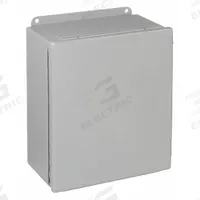 HOFFMAN Enclosure: Steel, 10 in x 8 in x 5 in, NEMA 12/13, Solid Cover, Hinged (MPN A1008CHFTC). Key specifications — Brand: HOFFMAN; Closure Method: Quick Release Latch; Knockouts: Not Included.
