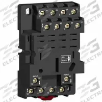 SCHNEIDER Relay Socket: 16 A Rating, DIN-Rail & Surface Socket Mounting, 14 Pins, F Socket (MPN RPZF4). Key specifications — Brand: SCHNEIDER.