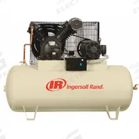 INGERSOLL RAND Electric Air Compressor: 10 hp, 2 Stage, Horizontal, 120 gal, 35 cfm, 175 psi (MPN 2545E10-V-460/3). Key specifications — attr48430: INGERSOLL RAND; attr48445: 60 Hz; attr48448: Manual Drain Valve; attr48450: 480V AC; attr48474: Three; attr48487: Horizontal.