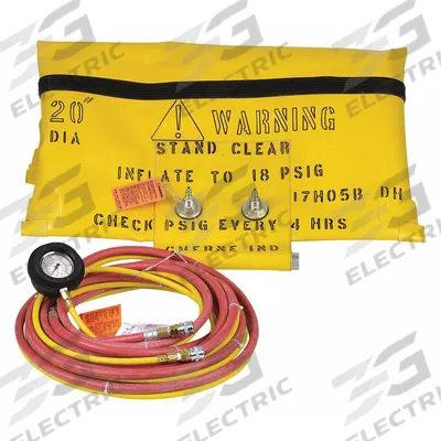 CHERNE Test-Ball Plug: For 21 in Pipe, Tether Channel Tether, Smooth Body Surface - Pillow Style Single-Size Plugs