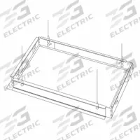 DAYBRITE 2x2 NEMA "F" Mounting Kit: 2 in Wd, 2 in Lg (MPN FMA22). Key specifications — Product Type: Frame Kit; Brand: DAYBRITE; For Use With: NEMA "F" Mounting.