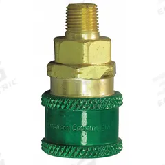 HANSEN Quick Coupler Body: NPTF, 1/4" (MPN GR603). Key specifications — attr1249942: GR603; attr1249951: Male; attr1249952: 1/4 in; attr1249954: NPTF; attr1249956: Sleeve; attr1249944: HANSEN; attr1249945: Green.