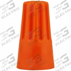 3M Twist-On Wire Connectors: Orange, Wire Sizes 18 AWG – 14 AWG, 600 V, 10,000, PK (MPN H-31-KEG). Key specifications — Brand: 3M; Maximum Wire Combination: (2) 14 AWG with (3) 20 AWG; Manufacturer Part Number: H-31-KEG; Minimum Wire Combination: (5) 22 AWG.