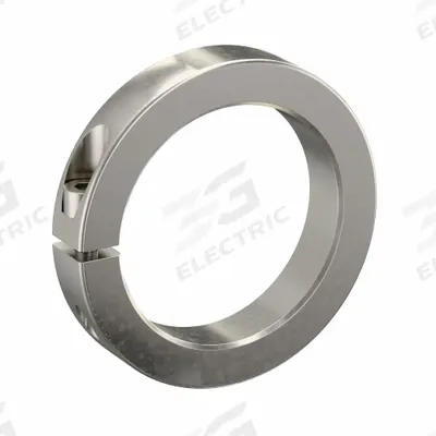RULAND MANUFACTURING Shaft Collar: 1-Piece, Metric, Round, Clamp-On, 75 mm Bore Dia - Stainless Steel Shaft Collars