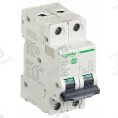 SCHNEIDER IEC Supplementary Protector: 4 A Amps, 14kA at 240V AC, Screw Clamp, C60SP, C (MPN M9F22204). Key specifications — Terminal Connection: Screw Clamp; AC Voltage Rating: 240/415/440V AC; Curve Type: C; DC Voltage Rating: Not Rated; Max. AIR Rating: 14kA at 240V AC; Series: C60SP; Brand: SCHNEIDER.