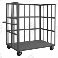 APPROVED VENDOR Stock Truck: 3,000 lb, Flush Lip, 38 in L x 81 in W x 58 in H Overall Dim., Phenolic (MPN OPT-7236-1-6PH-95). Key specifications — Shelf Adjustability: Fixed; Brand: APPROVED VENDOR; Color: Gray; Caster/Wheel Configuration: (2) Rigid.