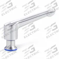 JW WINCO Adjustable Lever: SS, M6x1 Thread, 0.39 in Thread Lg, 70.4 mm Lg (MPN 305-63-M6-PL-E). Key specifications — Brand: JW WINCO.