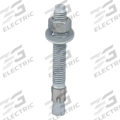 MKT FASTENING Wedge Anchor: 6 in Overall Lg, 5/8 in Dia, 5/8"-11 Thread Size, Steel, Steel - Steel Wedge Anchors