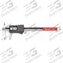STARRETT 4-Way Digital Caliper: 0 in to 6 in /0 mm to 150 mm, Inch/Metric, Stainless Steel (MPN EC799A-6/150 W/SLC). Key specifications — attr1185476: STARRETT; attr1185435: Inside; attr1185436: Calibration Certificate; attr1185475: Not Rated; attr1185429: +/- 0.02 mm; attr1185430: 0.0005 in/0.01 mm; attr1220488: Not Included.