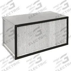 GRAINGER HEPA Air Filter: 12 in x 24 in x 12 in, 99.99% Filter Efficiency, Downstream Face (MPN 2DXP1). Key specifications — Brand: GRAINGER; Frame or Header Material: Galvanized Steel.