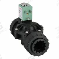 ASCO Solenoid Valve: 2-Way, Configurable, 3/4 in Pipe Size, 24V DC, Watertight, Plastic Body, DIN (MPN K212A043S0100F1). Key specifications — Pipe Size: 3/4 in; Voltage: 24V DC; Brand: ASCO; Coil Enclosure: Watertight.