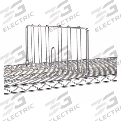 INSTOCK Wire Shelf Dividers: 1 in x 24 in x 8 in - Ledges for Wire Shelving