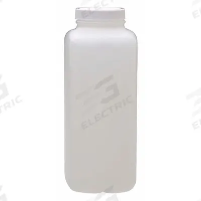 APPROVED VENDOR Packaging Bottle: 1 L, 1,000 mL, HDPE, White, 53-400 mm Screw Closure Size - HDPE Rectangular Lab Bottles