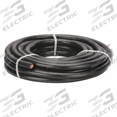 WESTWARD Battery Jumper Cable: 2 ga, 300 in Cable Lg, Black - Cut to Length Jumper Cables