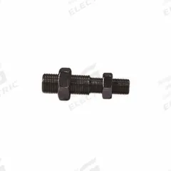 B-TEK Threaded Adapter: Threaded Adapter, 2 3/8 in Overall Lg, 3/4 in Overall Wd, 3/4 in Overall Dia (MPN 985-0083). Key specifications — attr1418884: (2) Jam Nuts; attr1426222: 3/8"-24; attr1426223: 1/2"-13; attr1418877: B-TEK; attr1418890: Threaded Adapter.